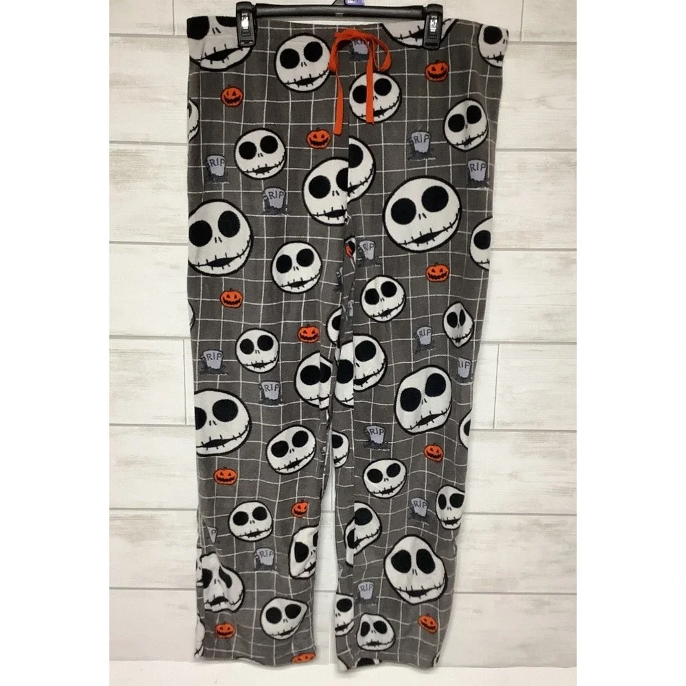 Nightmare Before Christmas Halloween Fleece Pajama Pants Size XL Unisex NEW